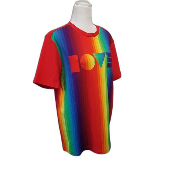 NWT UGG PRIDE Love Rainbow Stripes Logo T-Shirt Size Medium - Picture 3 of 16